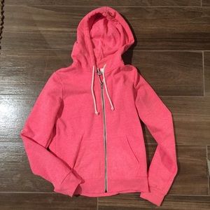 H&M Divided zip up hoodie hot pink size small